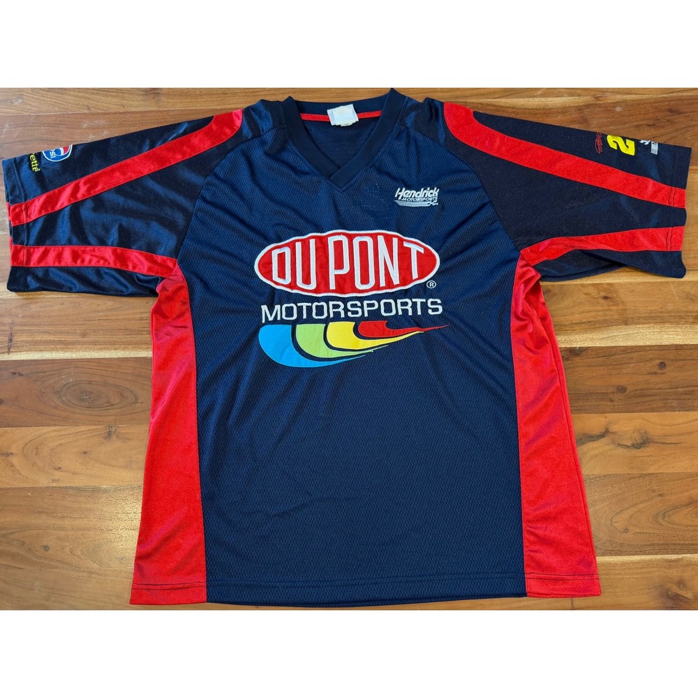 Chase Authentics Jeff Gordon DuPont Motorsports NASCAR Jersey Navy Red XL 24
